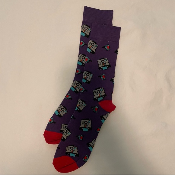 Colorful Robot Patterned Socks Set - Picture 9 of 9